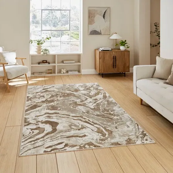 Area Rug - Beige, Polyester image