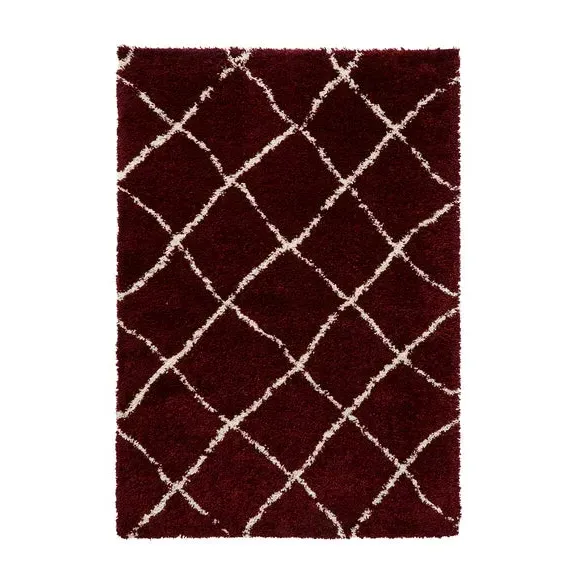 Berber Style Area Rug - Red, Polypropylene