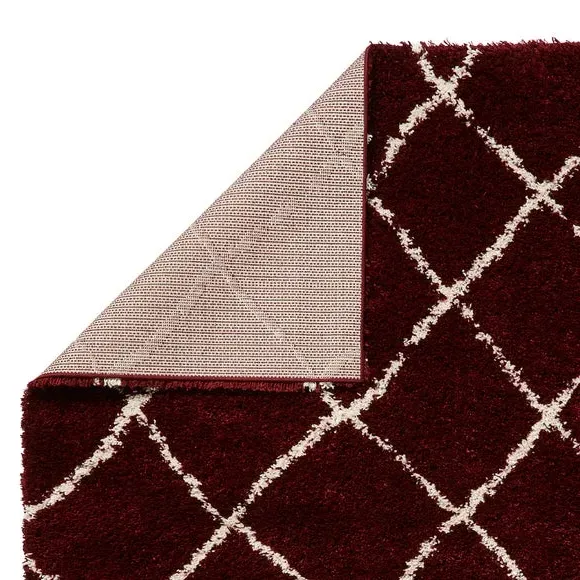 Berber Style Area Rug - Red, Polypropylene