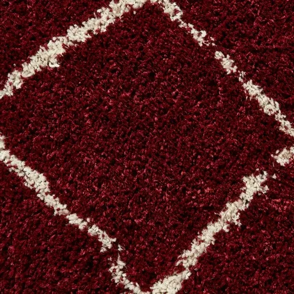 Berber Style Area Rug - Red, Polypropylene
