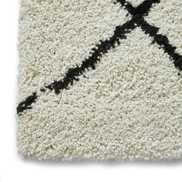 Berber Style Area Rug - White, Polypropylene