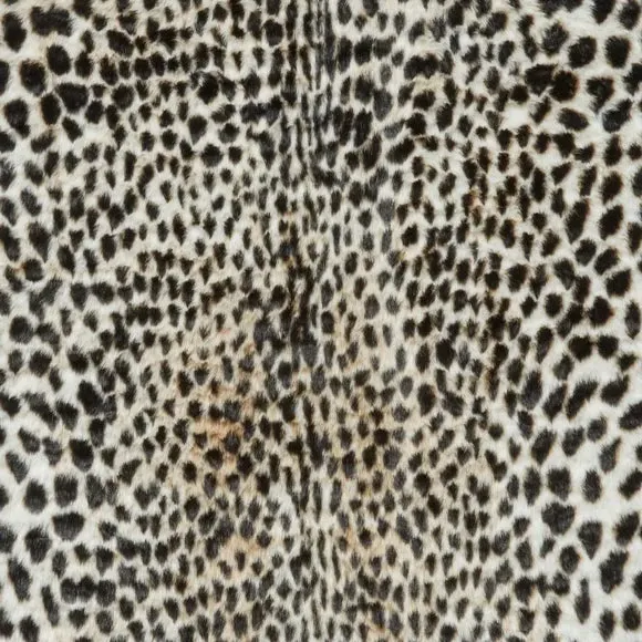 Cheetah Print Rug - Brown, Faux Fur