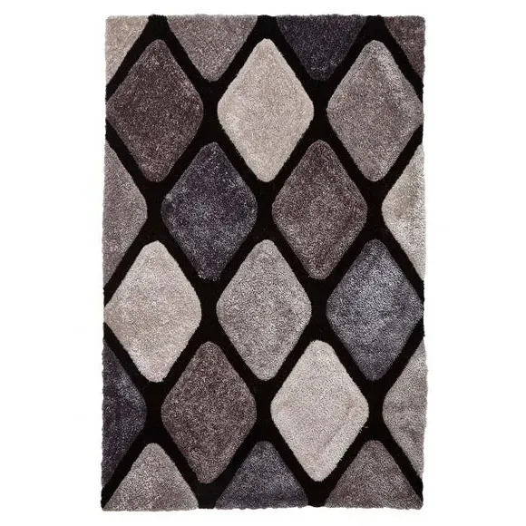 Contemporary Rug - Grey Blue, Handmade