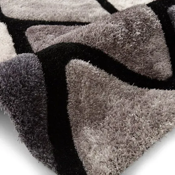 Contemporary Rug - Grey Blue, Handmade