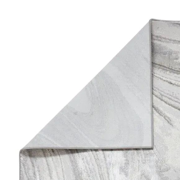Contemporary Rug - Silver, Polyester