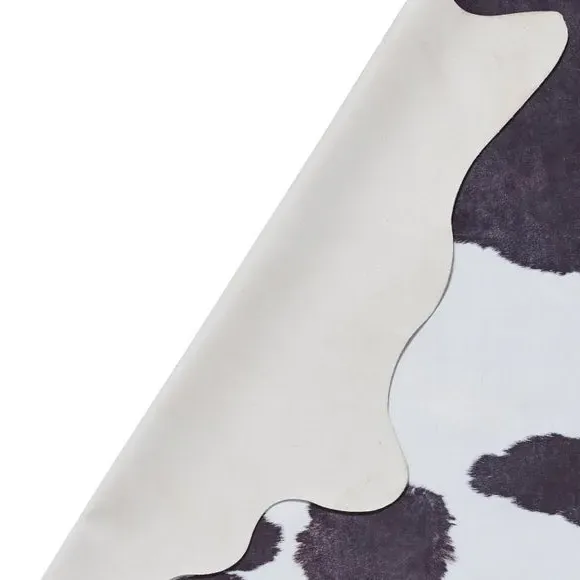 Cow Print Rug - Black/White