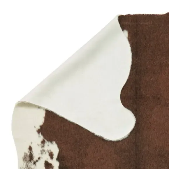 Cow Print Rug - Brown, Faux Fur