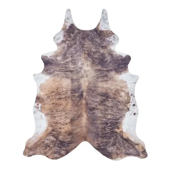 Cow Print Rug - Brown/White