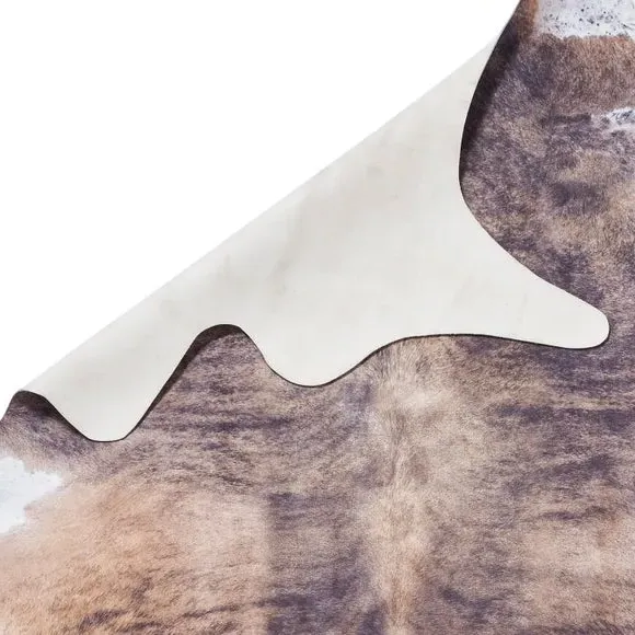Cow Print Rug - Brown/White