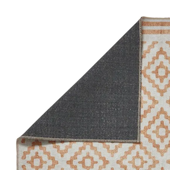 Diamond Pattern Rug - Ochre