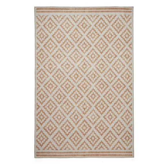 Diamond Pattern Rug - Ochre