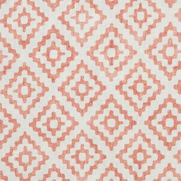 Diamond Pattern Rug - Orange