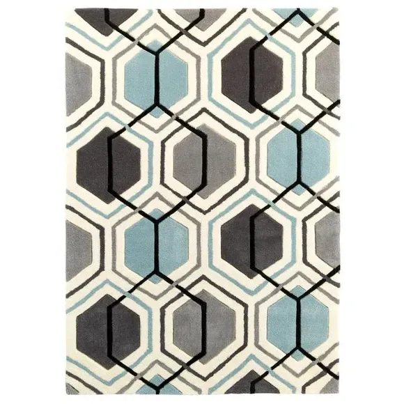 Geometric Rug - Blue image