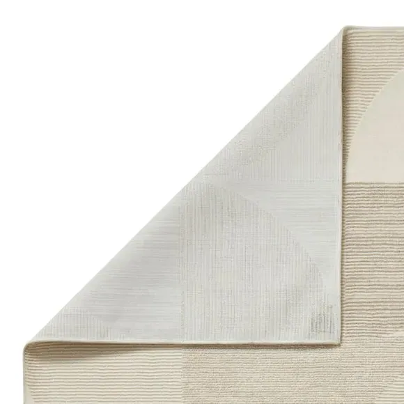 Geometric Rug Machine Washable - Cream, Polyester