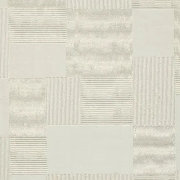 Geometric Rug Machine Washable - Cream, Polyester