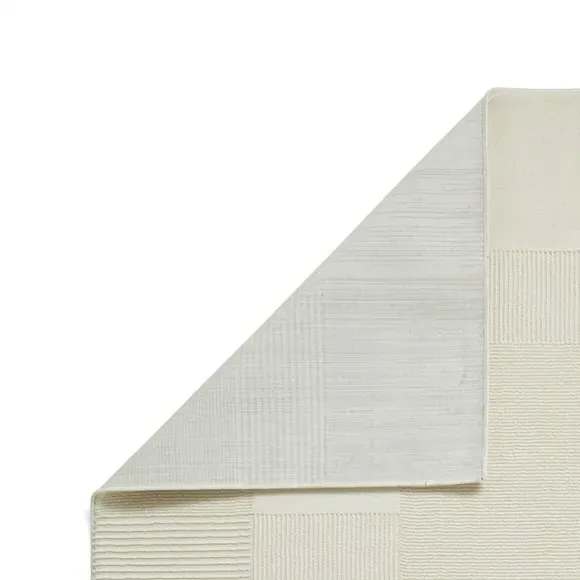 Geometric Rug Machine Washable - Cream, Polyester