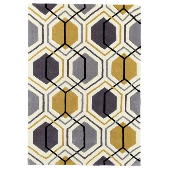 Geometric Rug - Yellow