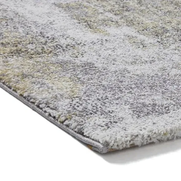 Heat Set Frieze Rug - Yellow, Polypropylene