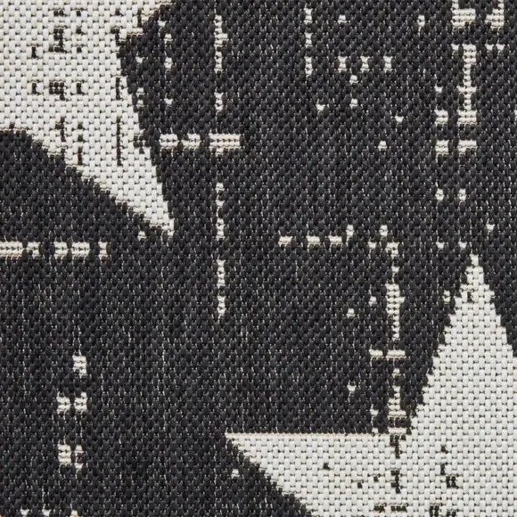 Indoor Outdoor Rug - Black, Polypropylene