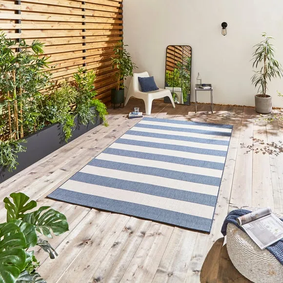 Indoor Outdoor Rug - Blue, Polypropylene
