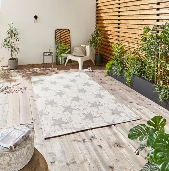 Indoor Outdoor Rug - Cream, Polypropylene