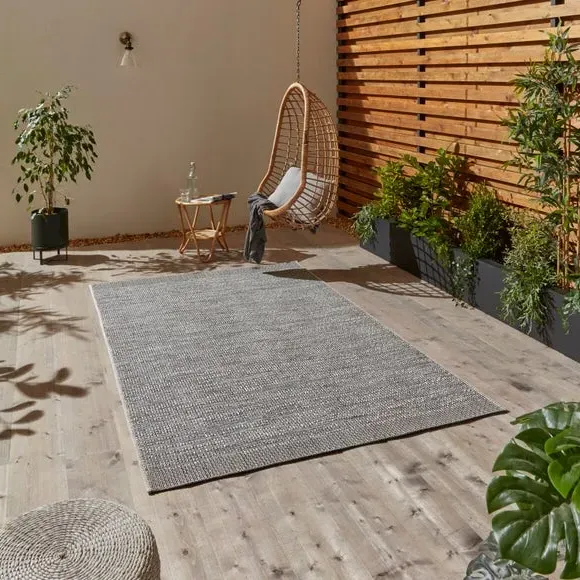 Indoor Outdoor Rug - Grey, Polypropylene