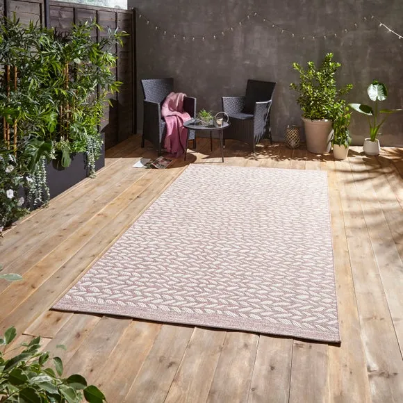 Indoor Outdoor Rug - Rose, Polypropylene