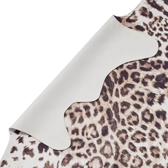 Leopard Print Rug - Brown
