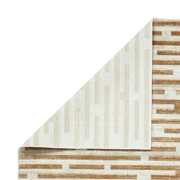 Lines Rug - Beige, Polyester