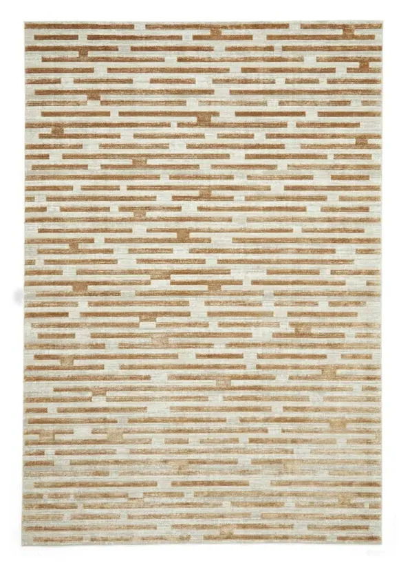 Lines Rug - Beige, Polyester
