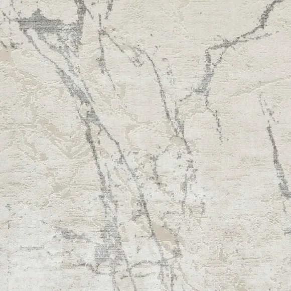 Marble Design Rug - Grey, Polyester