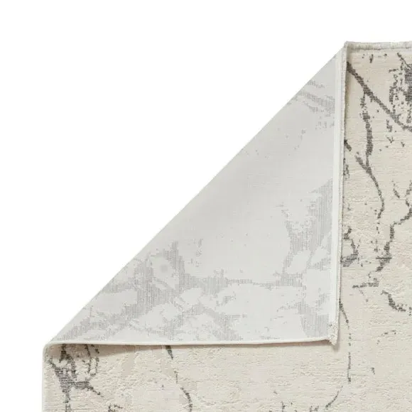 Marble Design Rug - Grey, Polyester