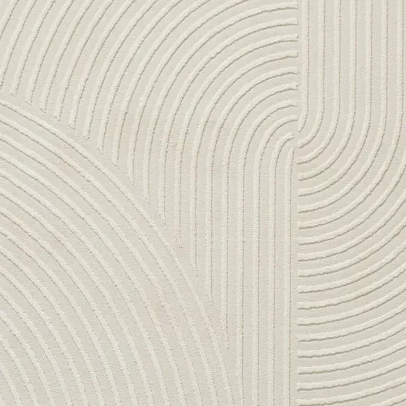 Modern Rug with Easy Care - Cream, Polyester