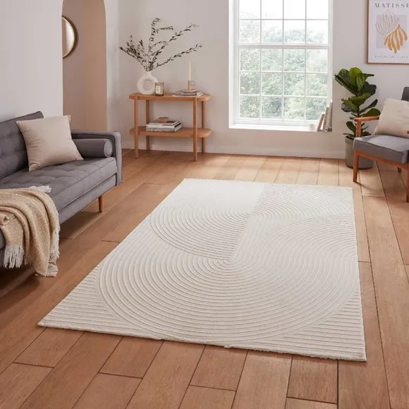 Modern Rug with Easy Care - Cream, Polyester image