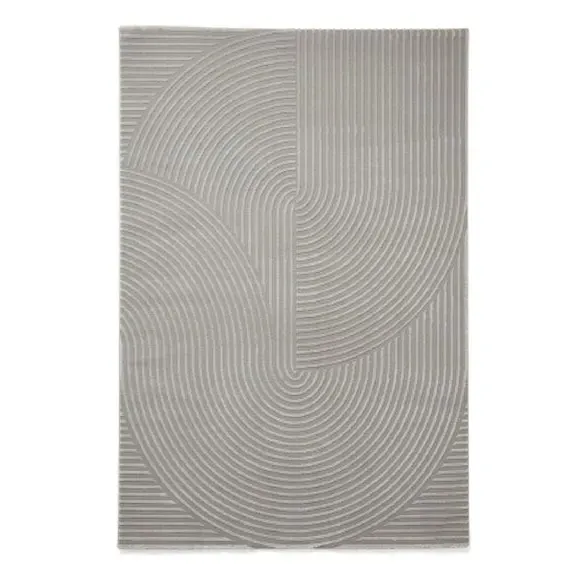 Modern Rug with Easy Care - Grey, Polyester