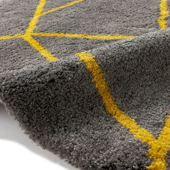 Nomadic Area Rug with Texture - Yellow