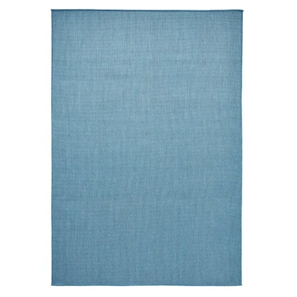 Outdoor Rug with 3D Pebble Design - Blue