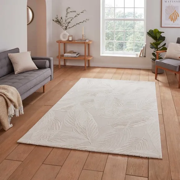 Patterned Rug - Cream, Recycled Polyester image
