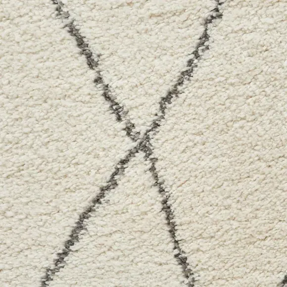 Runner Rug with Berber Design - Natural, Polypropylene