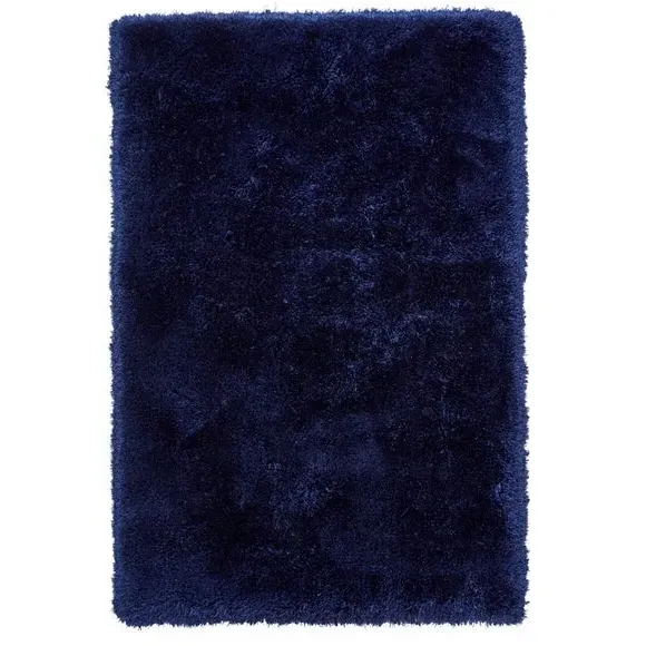 Shaggy Rug Hand Tufted - Navy Blue image