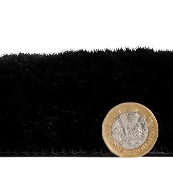 Sheepskin Shape Rug - Black, Faux Sheepskin