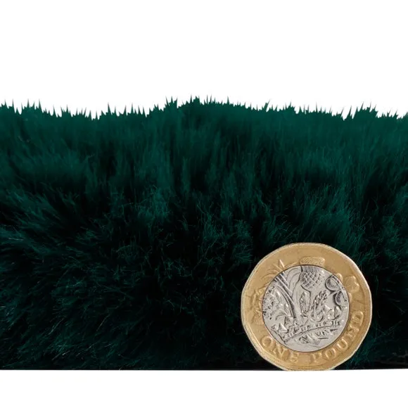 Sheepskin Shape Rug - Green, Faux Sheepskin