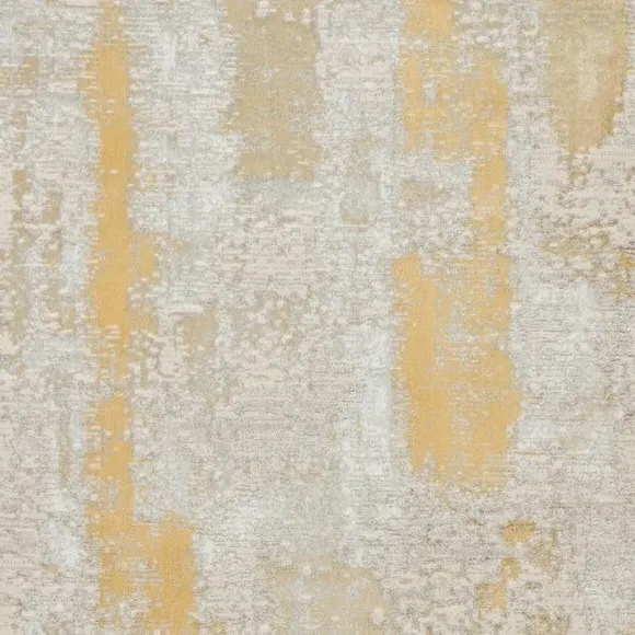Textured Rug with Metallic Yarn - Gold, Polyester