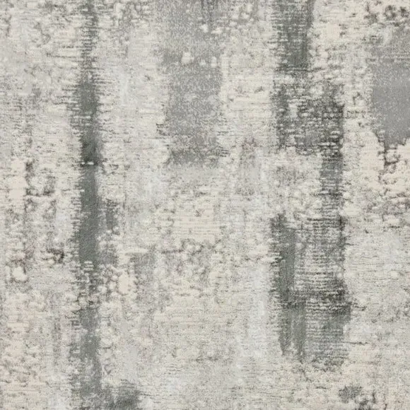 Textured Rug with Metallic Yarn - Green, Polyester