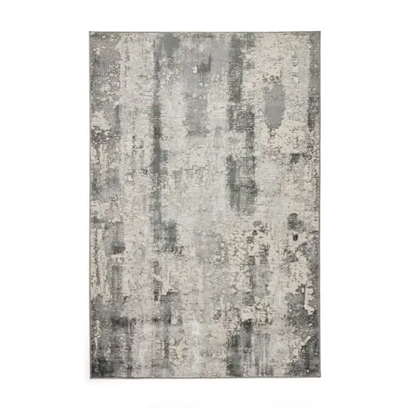 Textured Rug with Metallic Yarn - Green, Polyester