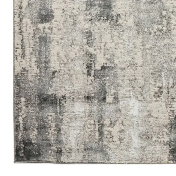 Textured Rug with Metallic Yarn - Green, Polyester