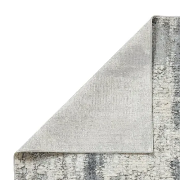 Textured Rug with Metallic Yarn - Silver, Polyester