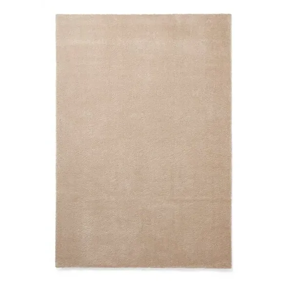 Washable Rug with Plain Design - Beige