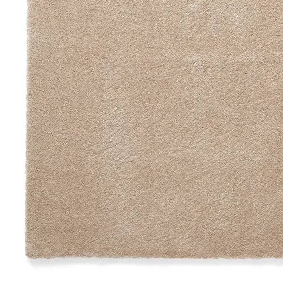 Washable Rug with Plain Design - Beige