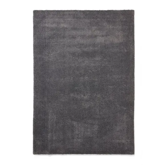 Washable Rug with Plain Design - Charcoal